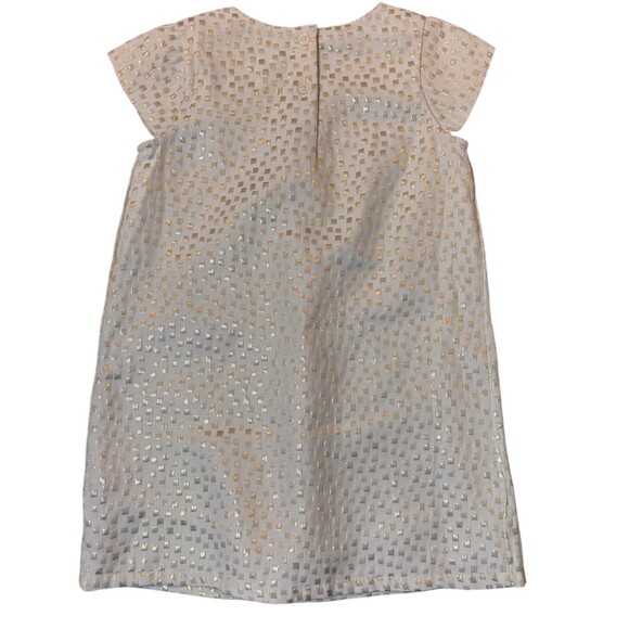 GAP Toddler Girls Metallic Jacquard Shift Dress 3T NWT Holiday Party - Picture 3 of 4